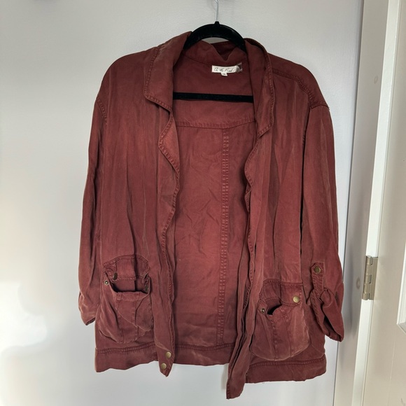 Anthropologie On the Road Red Utility Jacket - Picture 1 of 2